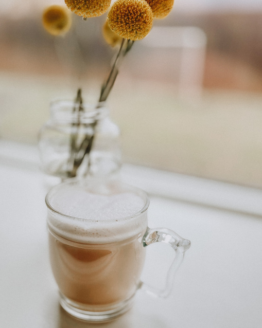 Clear Glass Mug With Brown Liquid